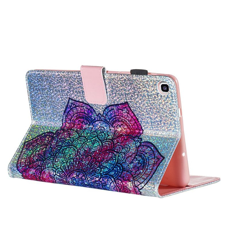 Lederhüllen Samsung Galaxy Tab A 8" (2019) Glitzermandala