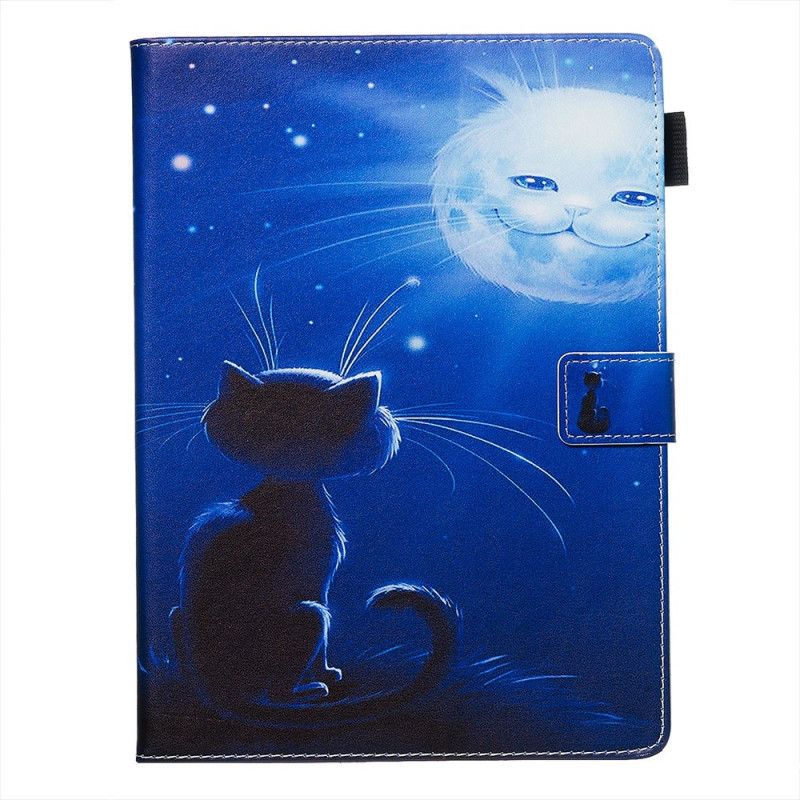 Lederhüllen Samsung Galaxy Tab A 8" (2019) Handyhülle Katze Und Mond