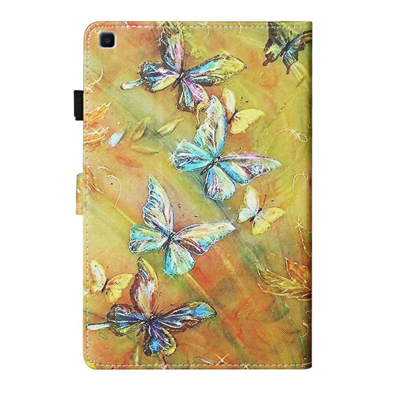 Lederhüllen Samsung Galaxy Tab A 8" (2019) Handyhülle Schmetterlinge Auf Leinwand