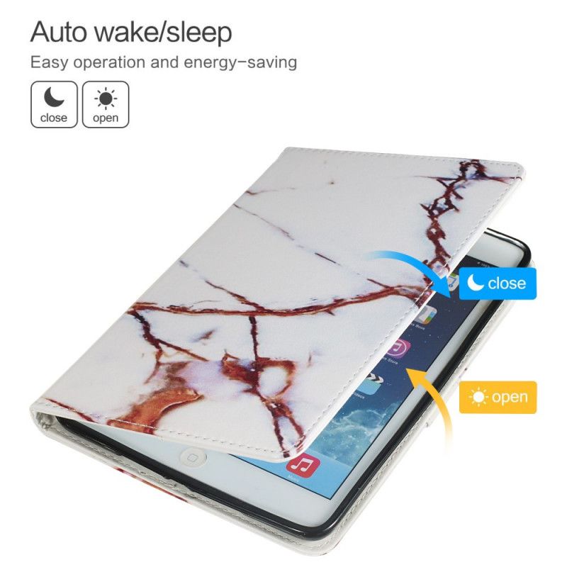 Lederhüllen Samsung Galaxy Tab A 8" (2019) Handyhülle Weißer Marmor