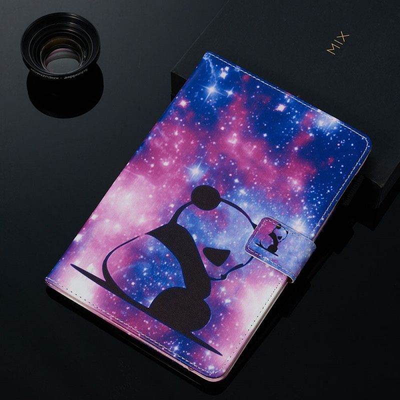 Lederhüllen Samsung Galaxy Tab A 8" (2019) Panda Im Weltraum
