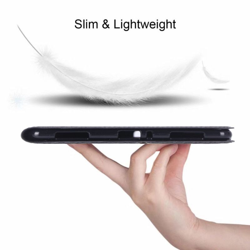 Lederhüllen Samsung Galaxy Tab A 8" (2019) Schwarz Feine Kohlefaser