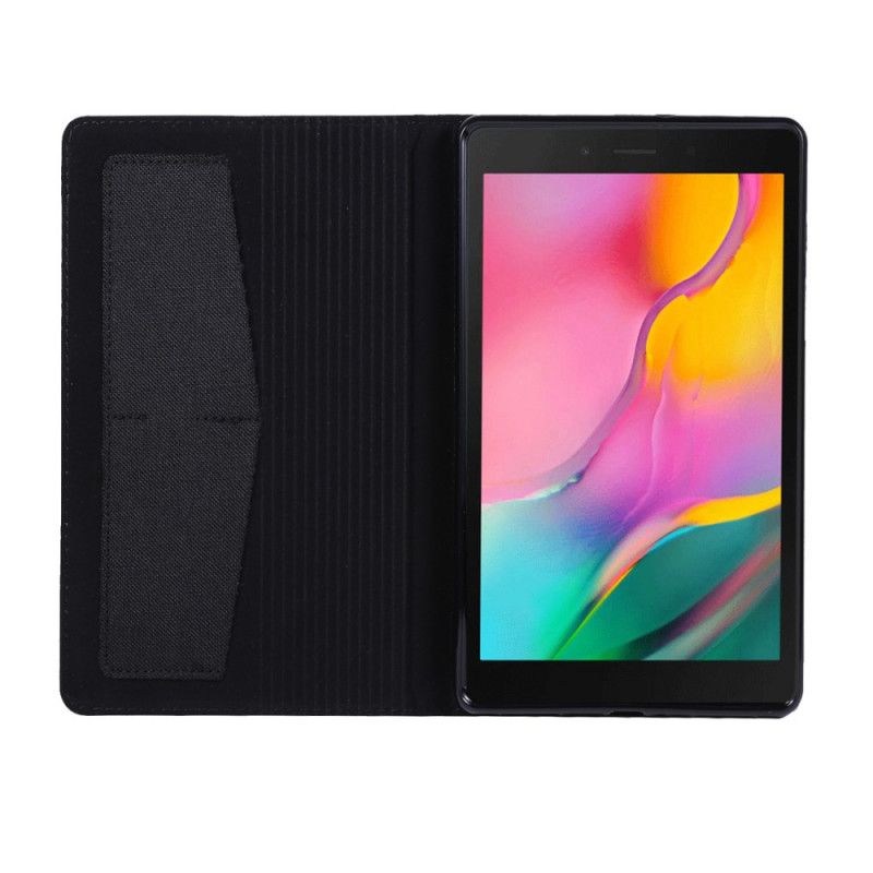 Lederhüllen Samsung Galaxy Tab A 8" (2019) Schwarz Gewebte Textur