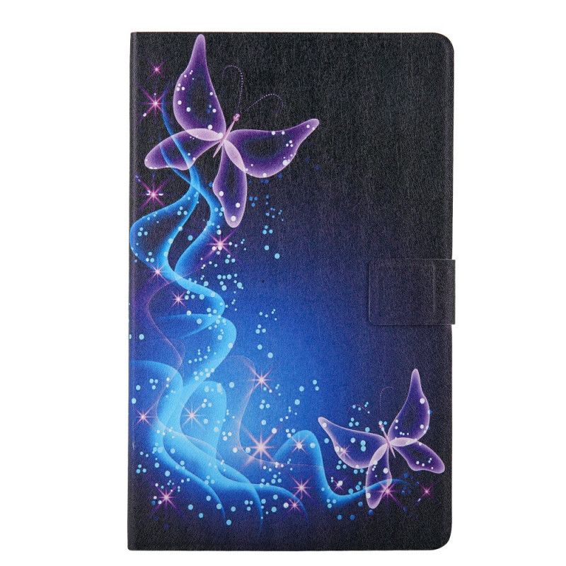 Lederhüllen Samsung Galaxy Tab A 8" (2019) Schwarz Magische Schmetterlingsserie