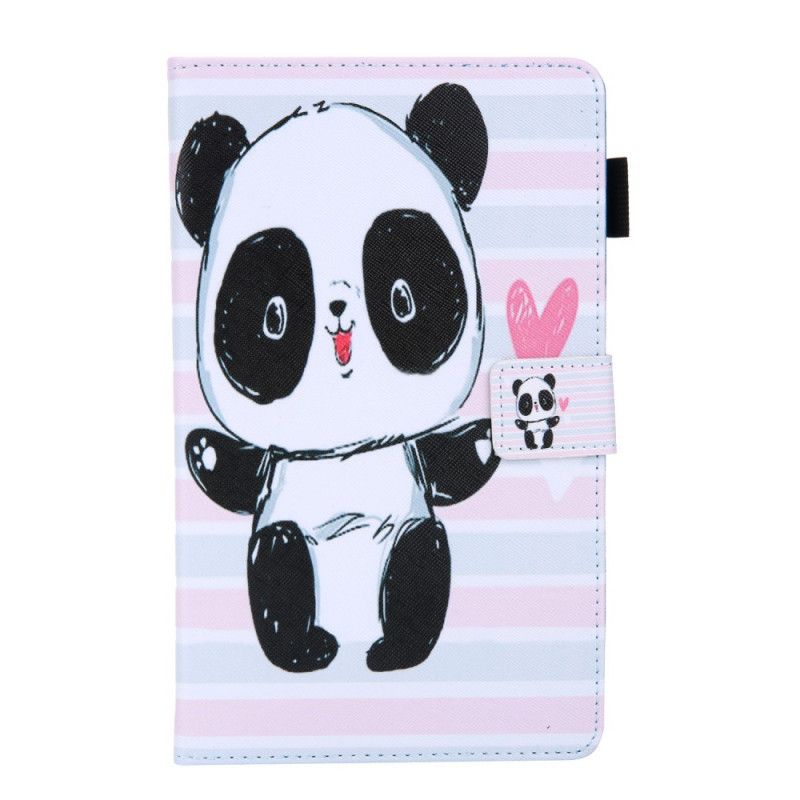 Lederhüllen Samsung Galaxy Tab A 8" (2019) Schwarz Panda-Serie