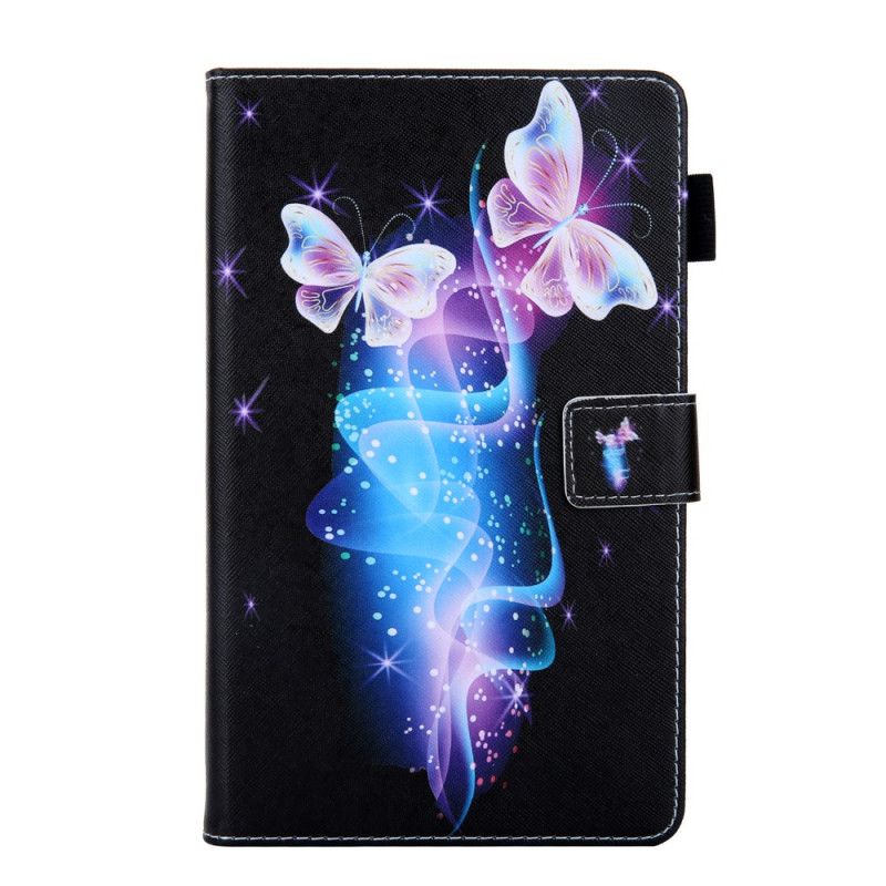 Lederhüllen Samsung Galaxy Tab A 8" (2019) Schwarz Schmetterlingsserie