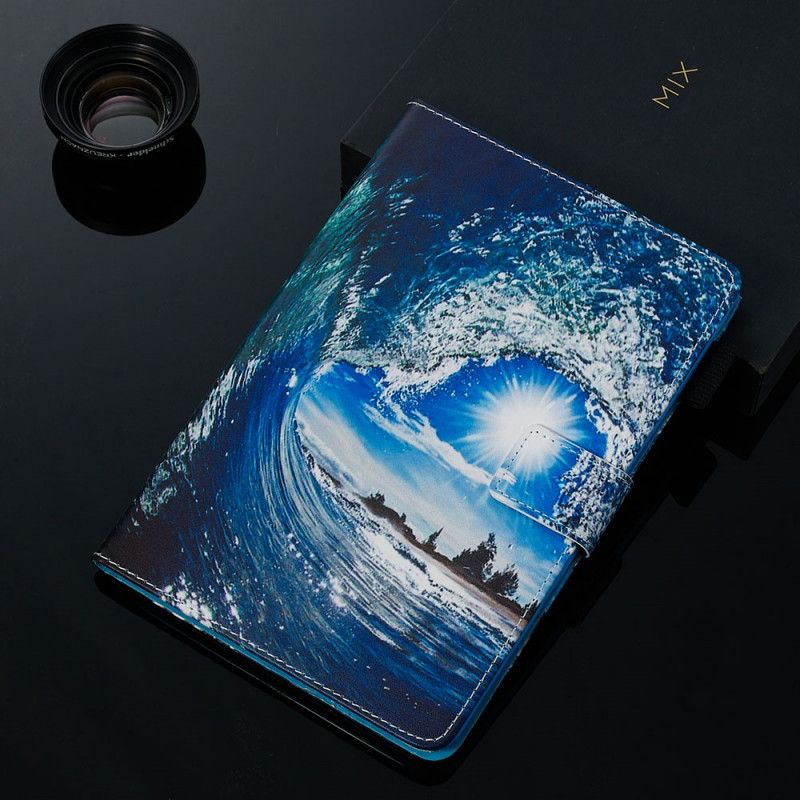 Lederhüllen Samsung Galaxy Tab A 8" (2019) Wasserwelle