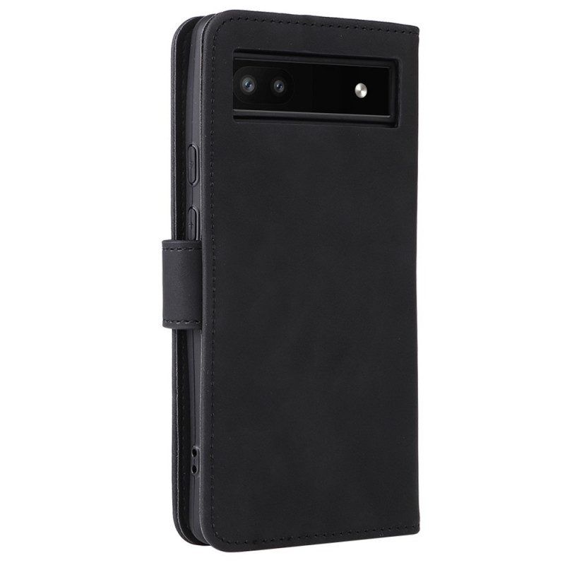 Flip Case Für Google Pixel 6A Mit Kordel Strappy Skin-touch