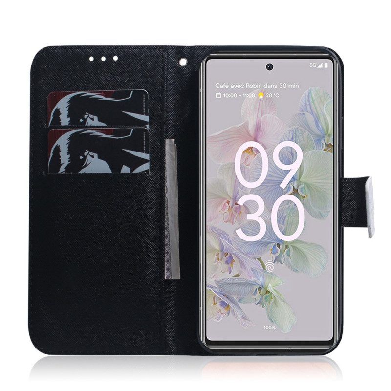 Flip Case Für Google Pixel 6A Panda