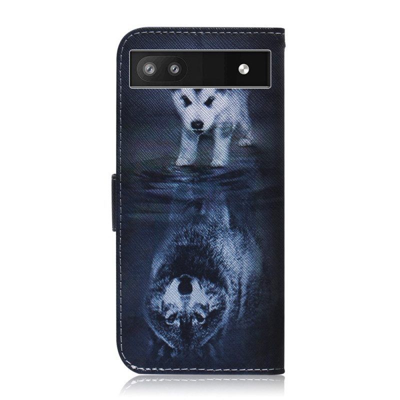 Lederhüllen Für Google Pixel 6A Welpentraum