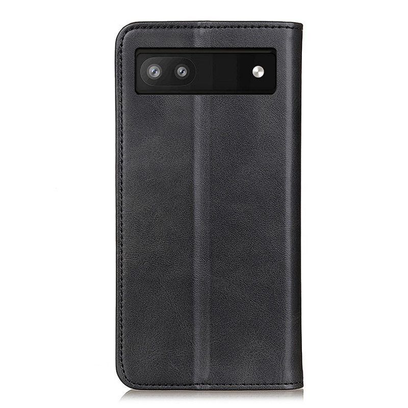 Schutzhülle Für Google Pixel 6A Flip Case Spaltleder