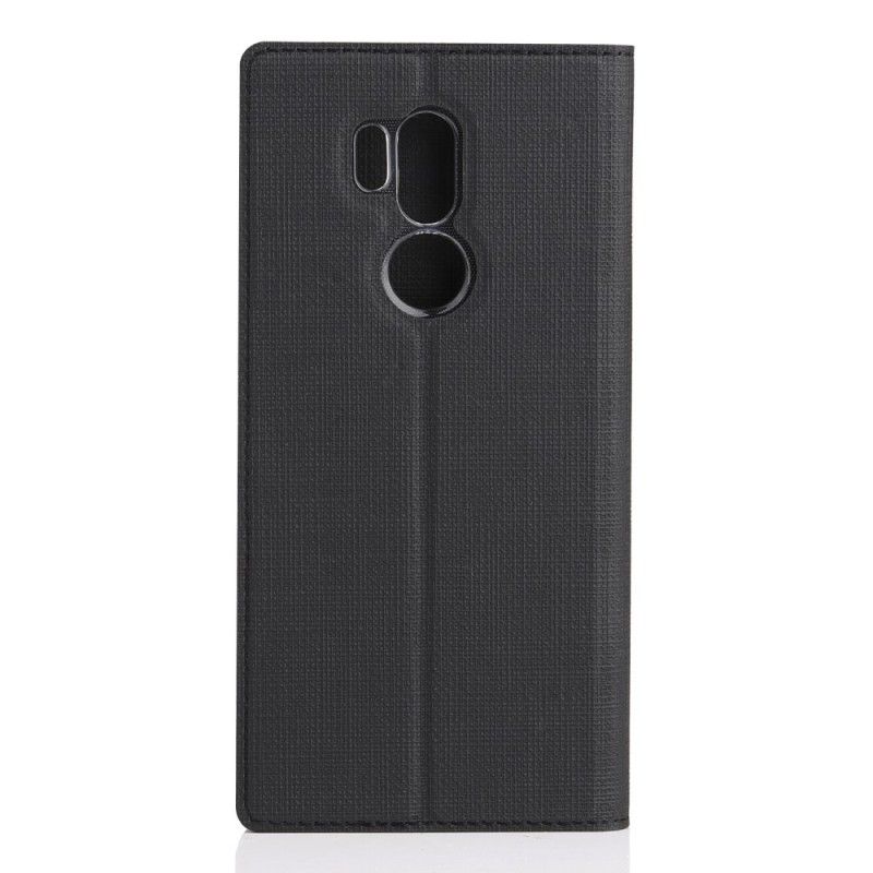 Flip Case LG G7 ThinQ Schwarz Strukturiert