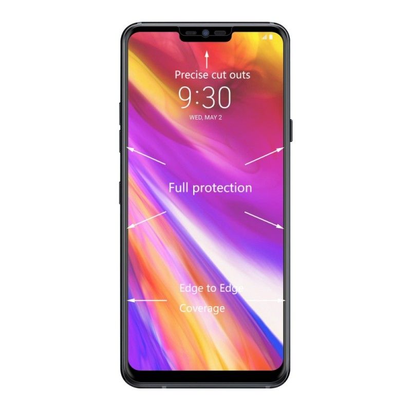 Schutz Aus Gehärtetem Glas LG G7 ThinQ Schwarz