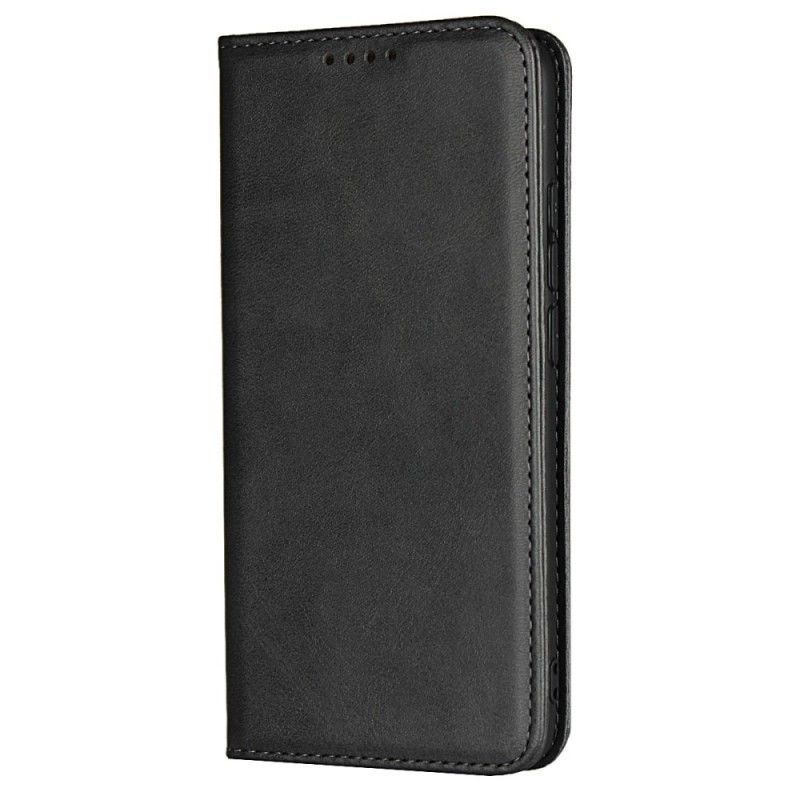 Flip Case Honor 10 Schwarz Ledereffekt