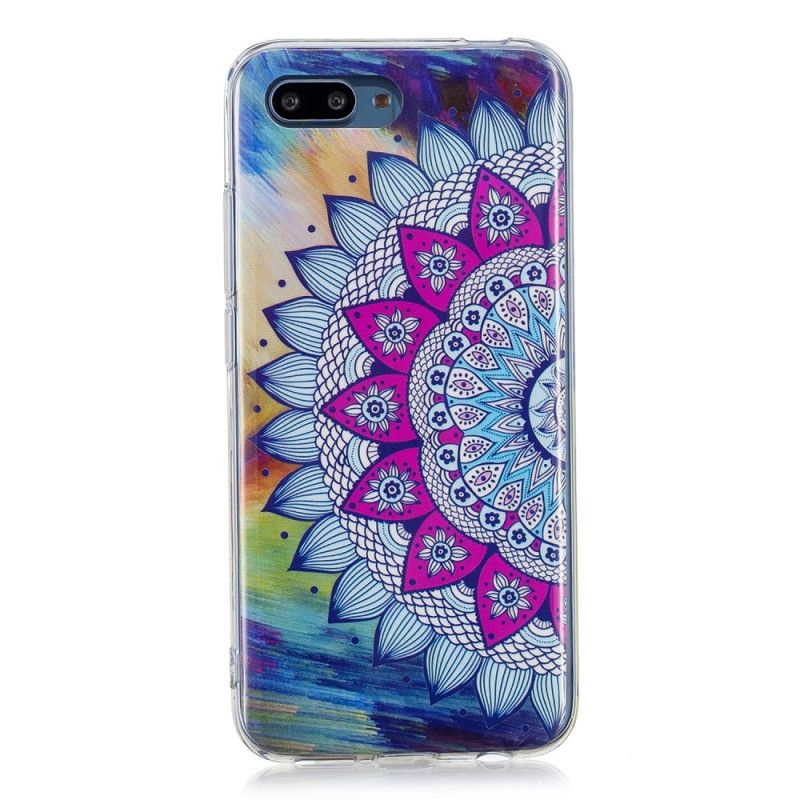 Hülle Für Honor 10 Fluoreszierendes Farbiges Mandala