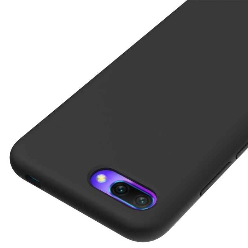 Hülle Für Honor 10 Schwarz Silikonflüssigkeit