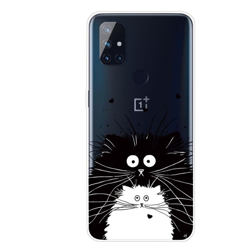 Hülle OnePlus Nord N100 Pass Auf Die Katzen Auf
