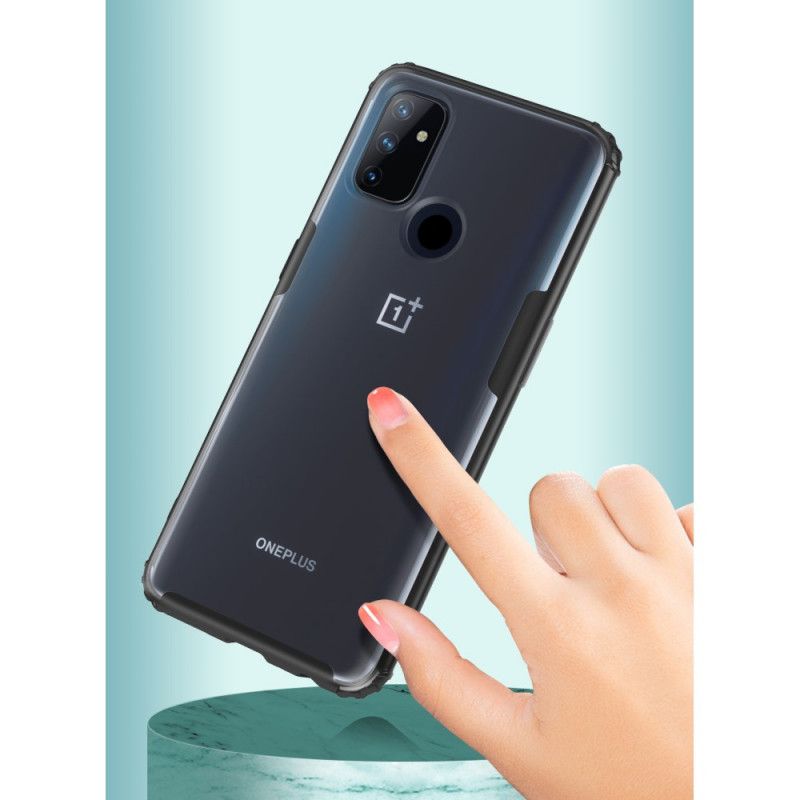 Hülle OnePlus Nord N100 Schwarz Rüstung Mit Gefrostetem Effekt