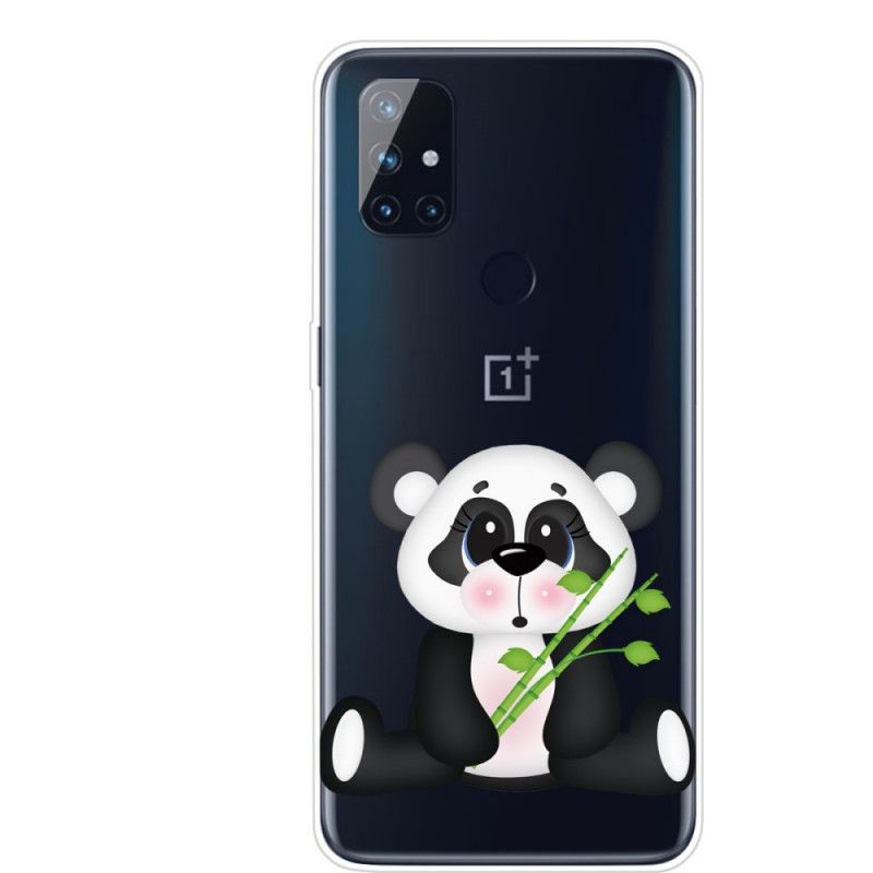 Hülle OnePlus Nord N100 Transparenter Trauriger Panda