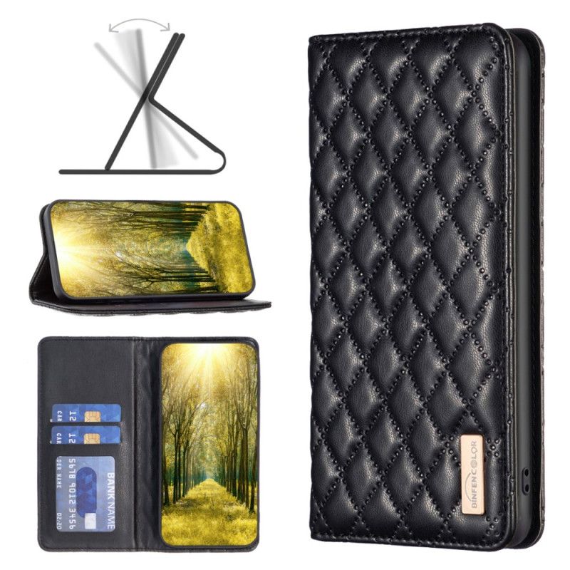 Flip Case Xiaomi Redmi Note 13 Pro Plus 5g Handyhülle Gesteppt Binfen Color