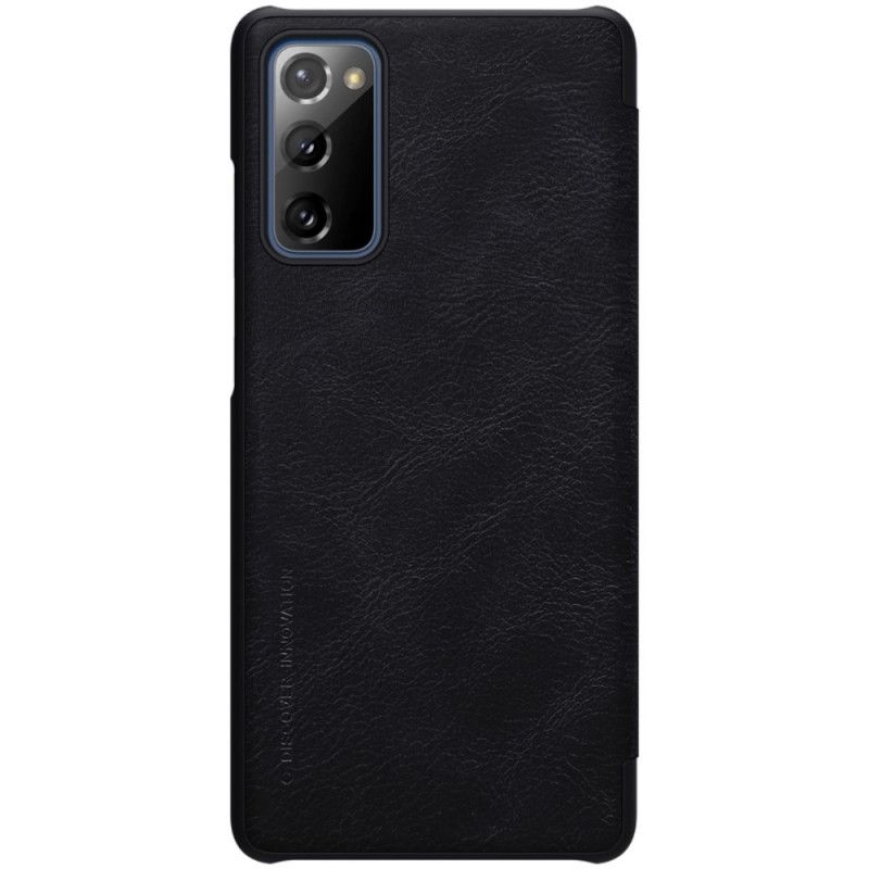 Flip Case Samsung Galaxy S20 FE Schwarz Nillkin-Qin-Serie