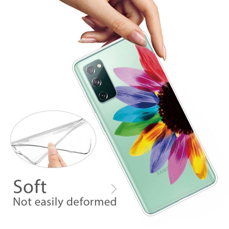 Hülle Für Samsung Galaxy S20 FE Farbige Blume