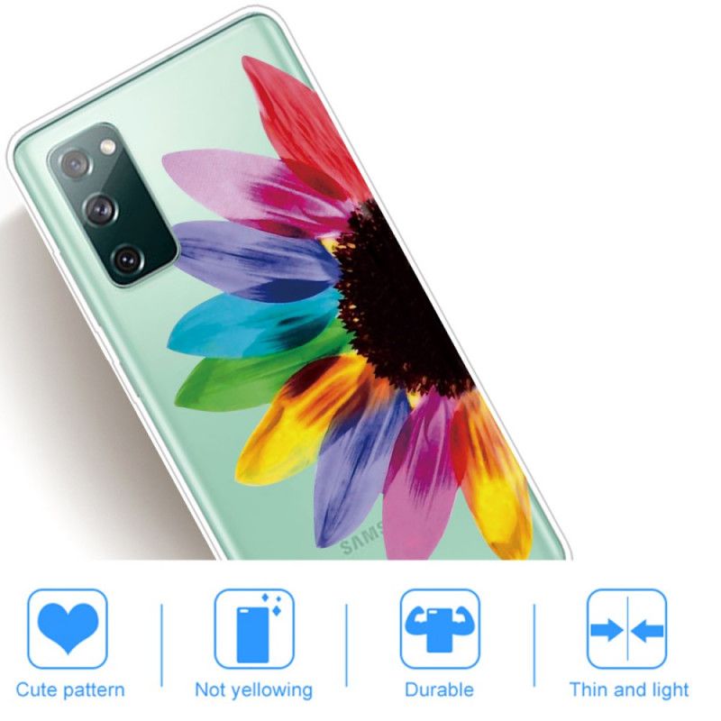 Hülle Für Samsung Galaxy S20 FE Farbige Blume