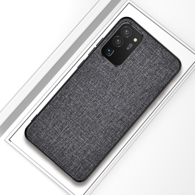 Hülle Für Samsung Galaxy S20 FE Schwarz Stoffdesign