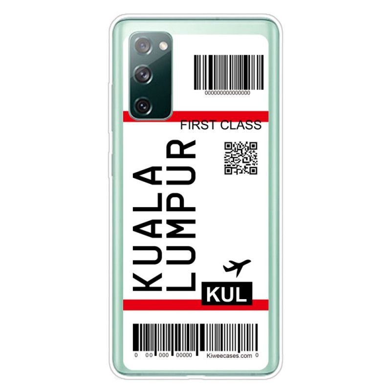 Hülle Samsung Galaxy S20 FE Bordkarte Nach Kuala Lumpur
