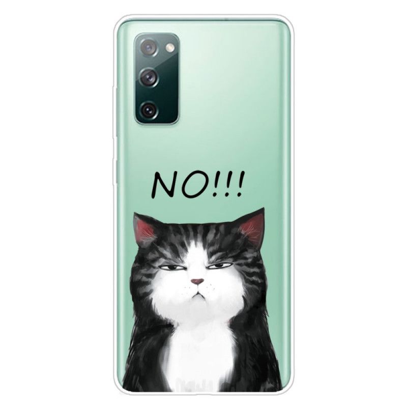 Hülle Samsung Galaxy S20 FE Die Katze. Die Nein Sagt