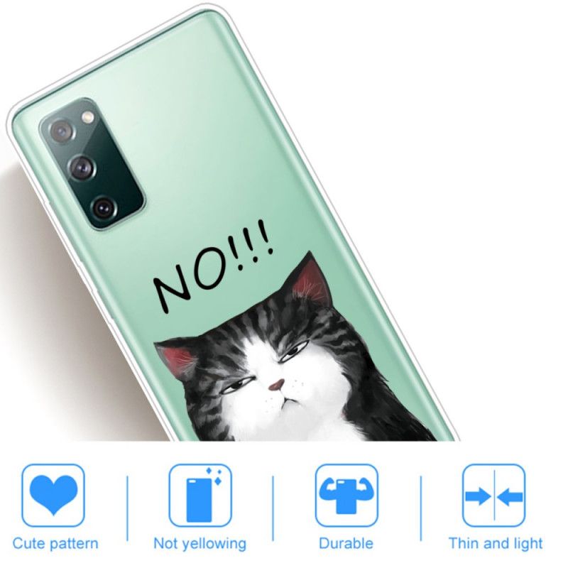 Hülle Samsung Galaxy S20 FE Die Katze. Die Nein Sagt