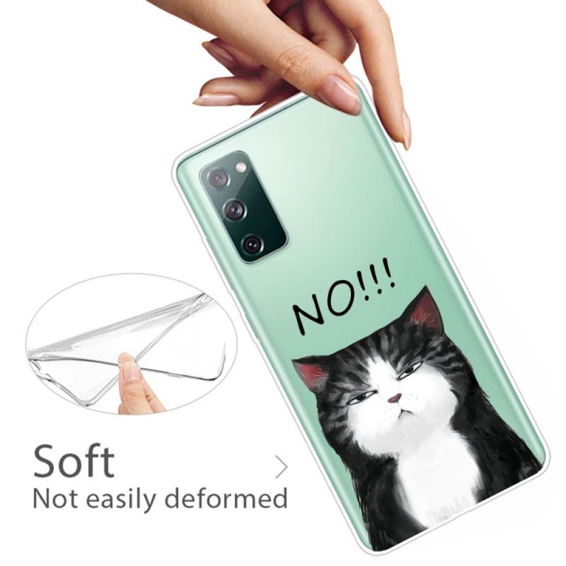 Hülle Samsung Galaxy S20 FE Die Katze. Die Nein Sagt