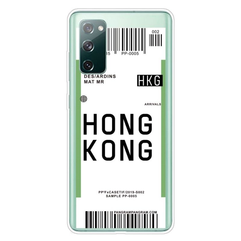 Hülle Samsung Galaxy S20 FE Handyhülle Bordkarte Nach Hongkong