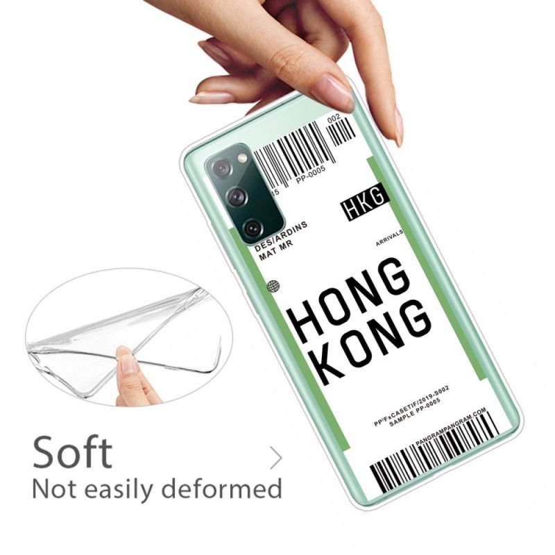 Hülle Samsung Galaxy S20 FE Handyhülle Bordkarte Nach Hongkong