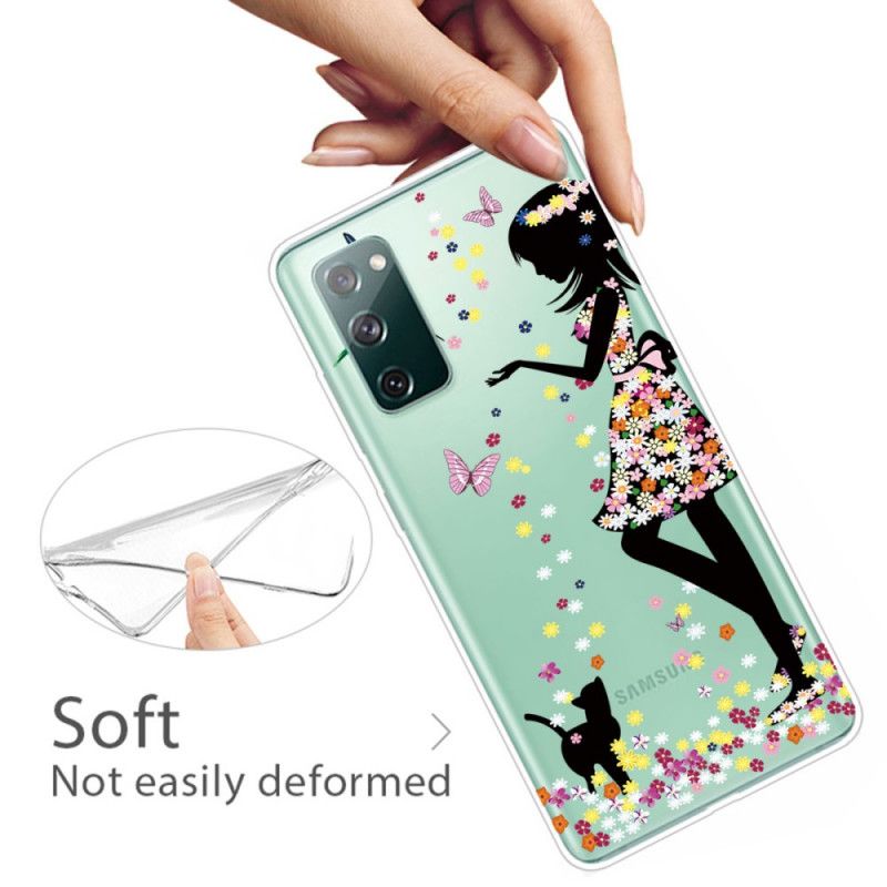 Hülle Samsung Galaxy S20 FE Hübscher Blütenkopf