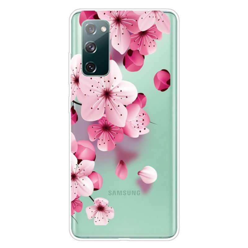 Hülle Samsung Galaxy S20 FE Kleine Rosa Blüten