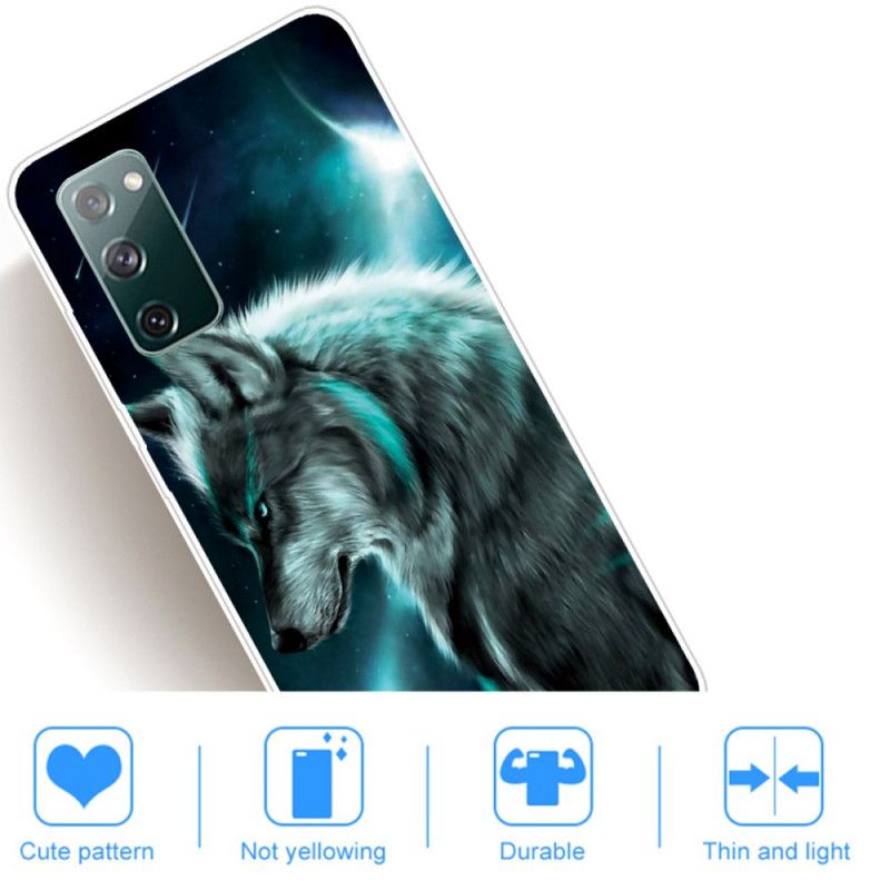 Hülle Samsung Galaxy S20 FE Königlicher Wolf