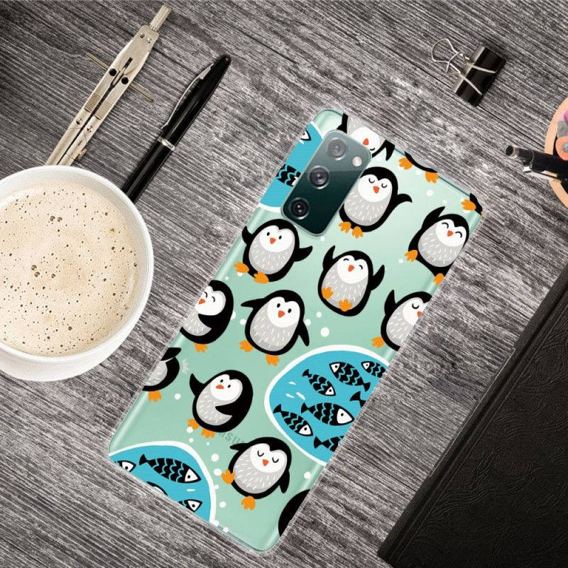 Hülle Samsung Galaxy S20 FE Pinguine Und Fische
