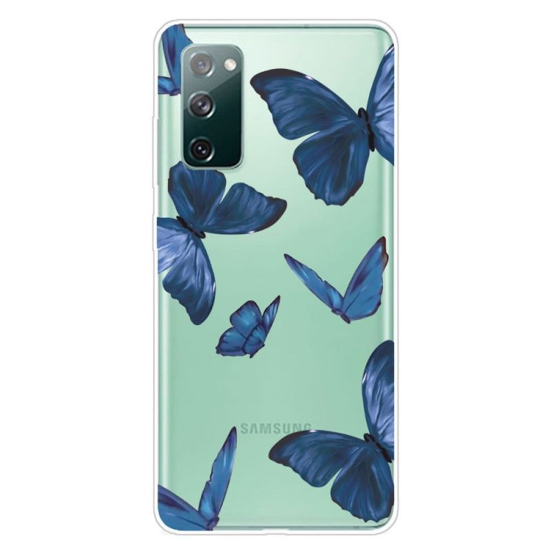 Hülle Samsung Galaxy S20 FE Pink Wilde Schmetterlinge
