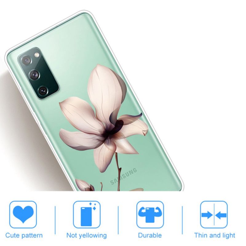 Hülle Samsung Galaxy S20 FE Premium Blumen