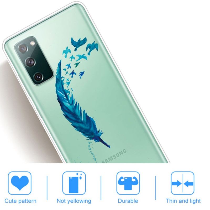 Hülle Samsung Galaxy S20 FE Schöne Feder