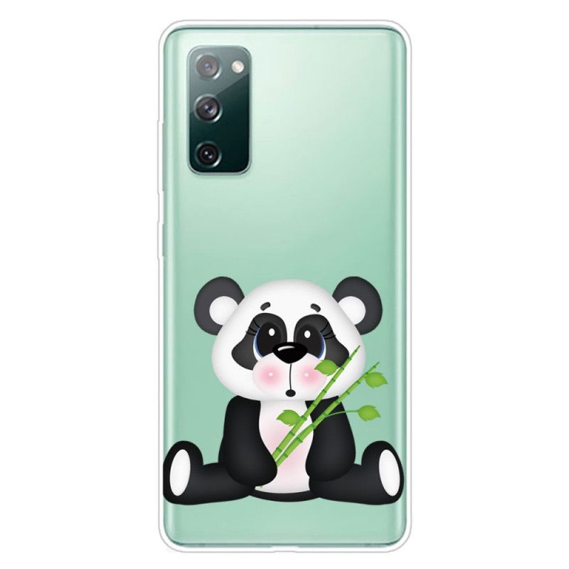 Hülle Samsung Galaxy S20 FE Transparenter Trauriger Panda