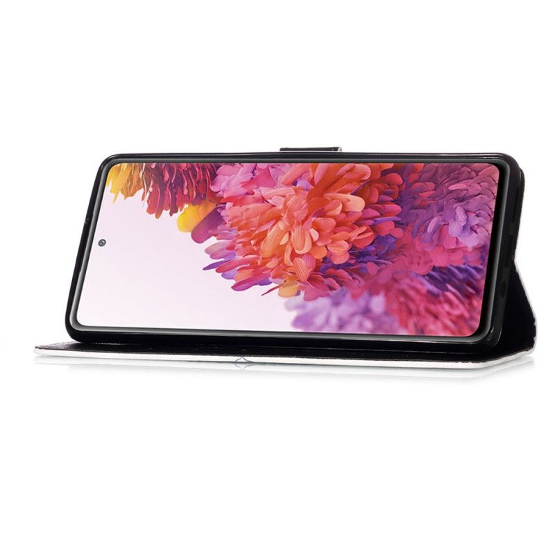 Lederhüllen Samsung Galaxy S20 FE Handyhülle Blühender Schädel