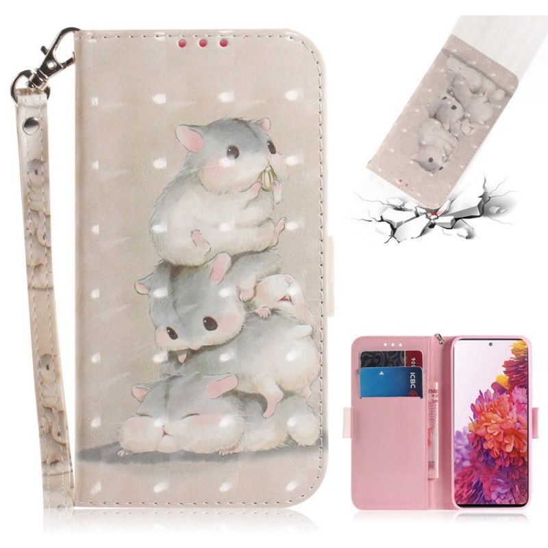 Lederhüllen Samsung Galaxy S20 FE Handyhülle Hamster Mit Tanga