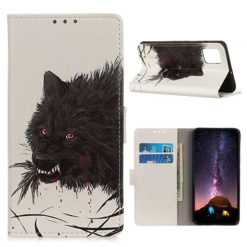 Lederhüllen Samsung Galaxy S20 FE Handyhülle Hungriger Wolf