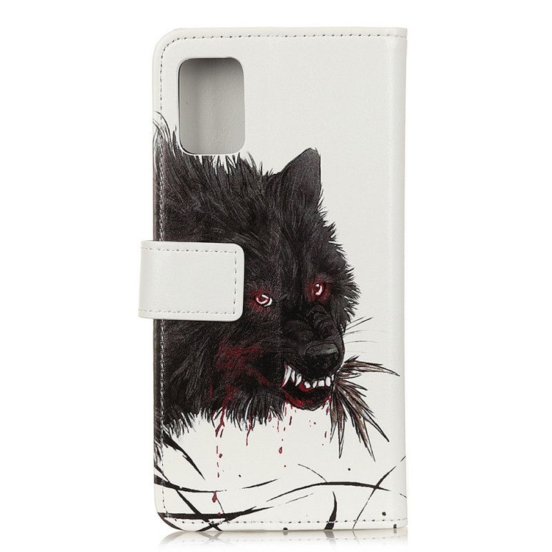 Lederhüllen Samsung Galaxy S20 FE Handyhülle Hungriger Wolf