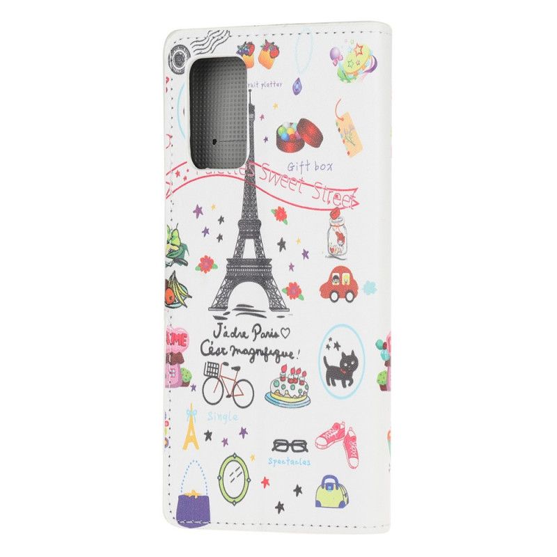 Lederhüllen Samsung Galaxy S20 FE Ich Liebe Paris