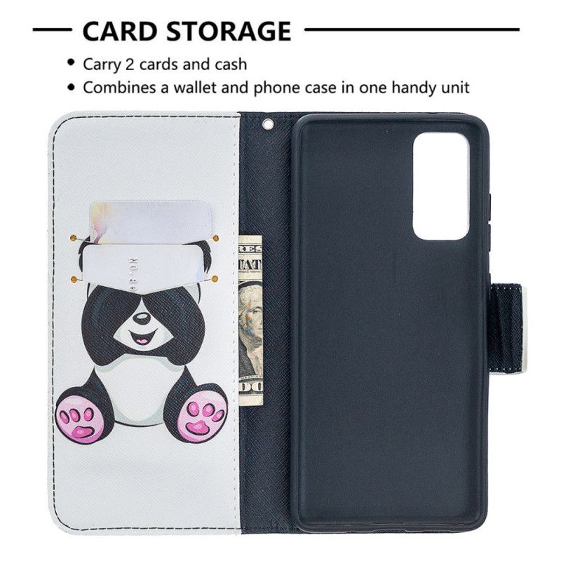 Lederhüllen Samsung Galaxy S20 FE Lustiger Panda