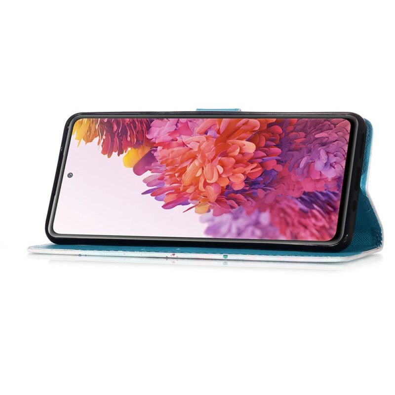 Lederhüllen Samsung Galaxy S20 FE Rot Aquarell-Traumfänger