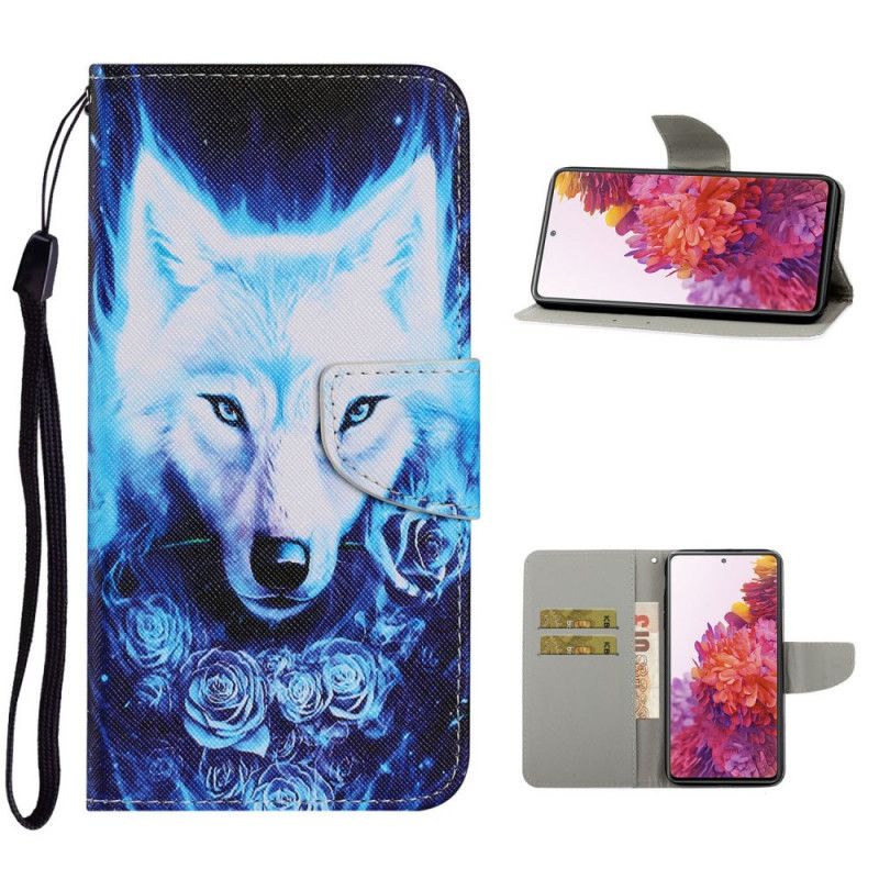 Lederhüllen Samsung Galaxy S20 FE Weißer Wolf